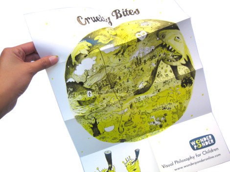 World Map of Cruelty poster from Wonder Ponder.