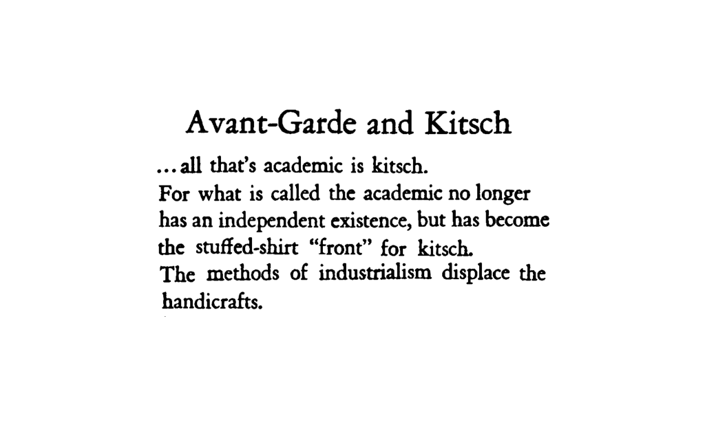 Academic writing kitsch